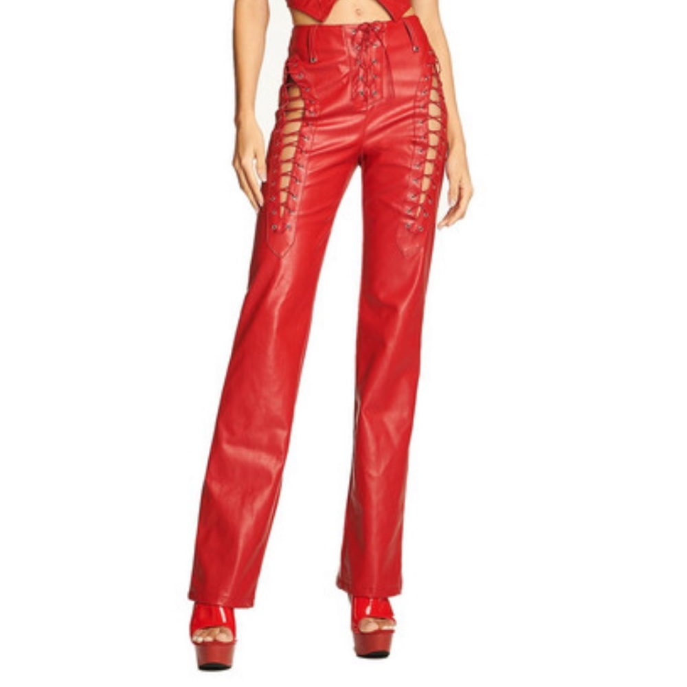 I.AM.GIA red leather pants